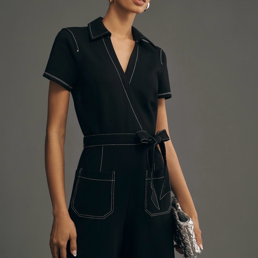 NWT Maeve Wrapped Culotte Jumpsuit